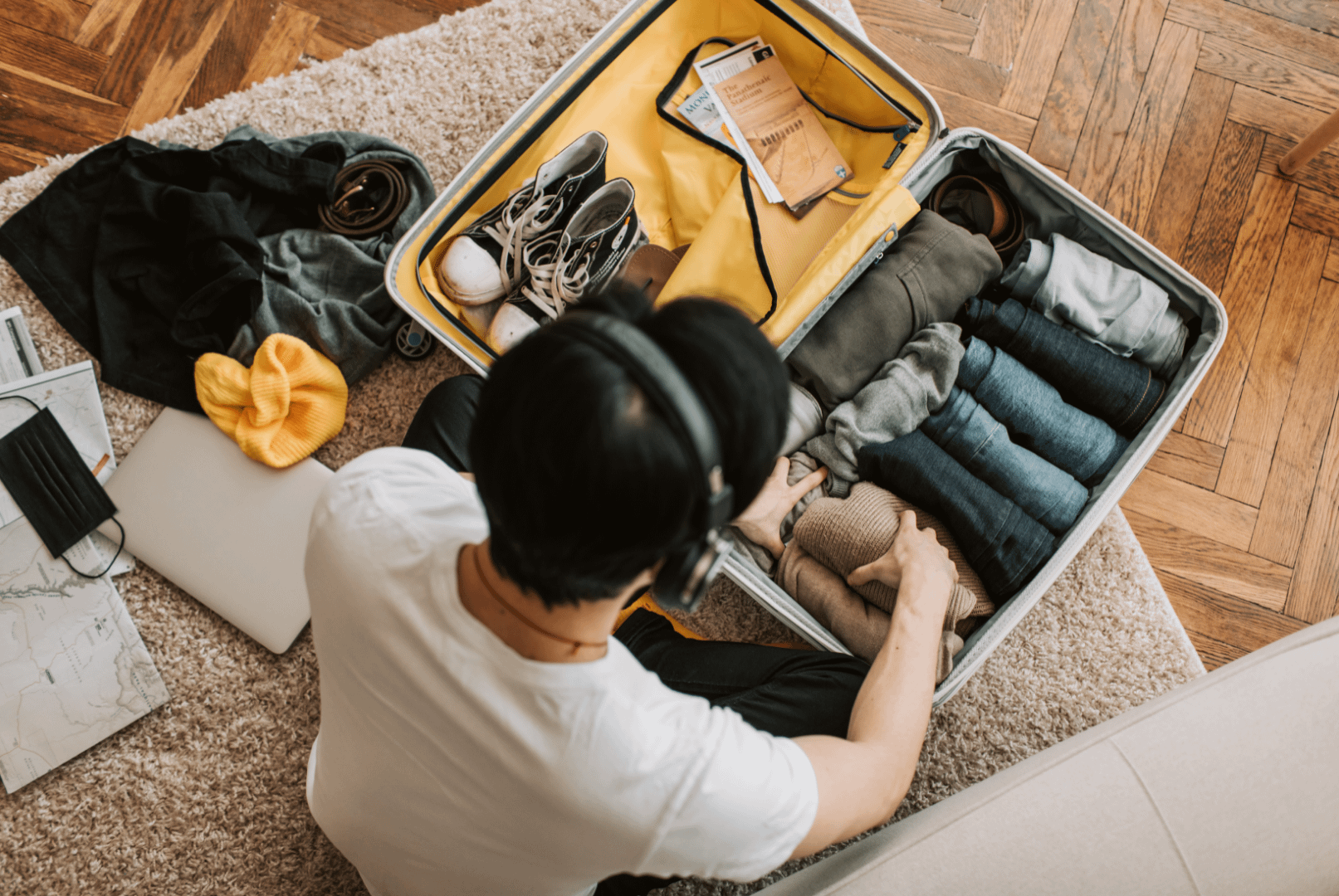 Man in a Suitcase: Dressing Right While Jet-Setting Can Be a Challenge